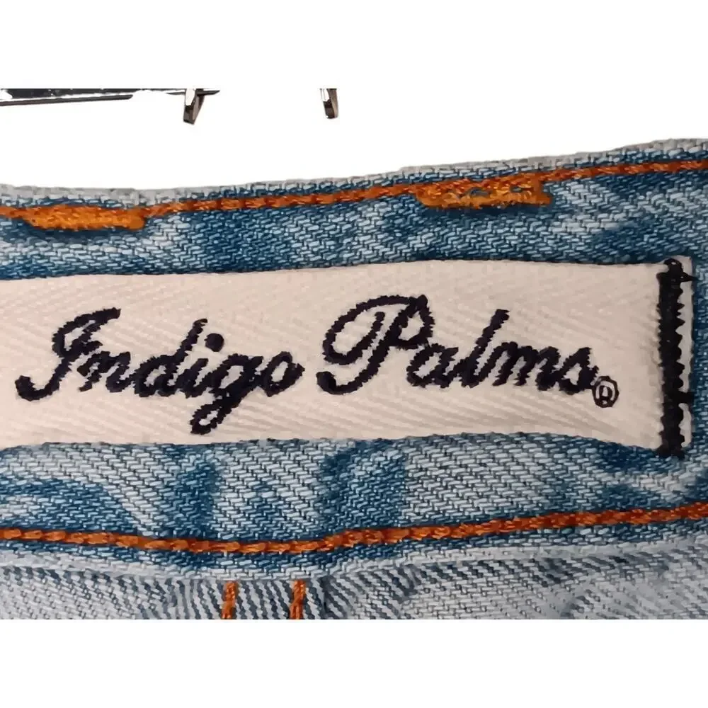 Indigo Palms Men’s Relaxed Fit Blue Jeans Size 36x30 Straight Leg Zip Fly Denim